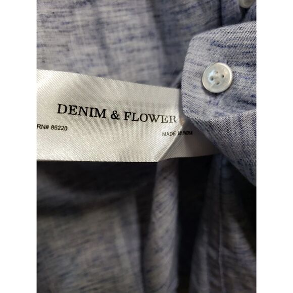 Lot of 2 Denim & Flower Ricky Singh Men’s Shirts Size Large Button-Up L/S - Picture 6 of 16